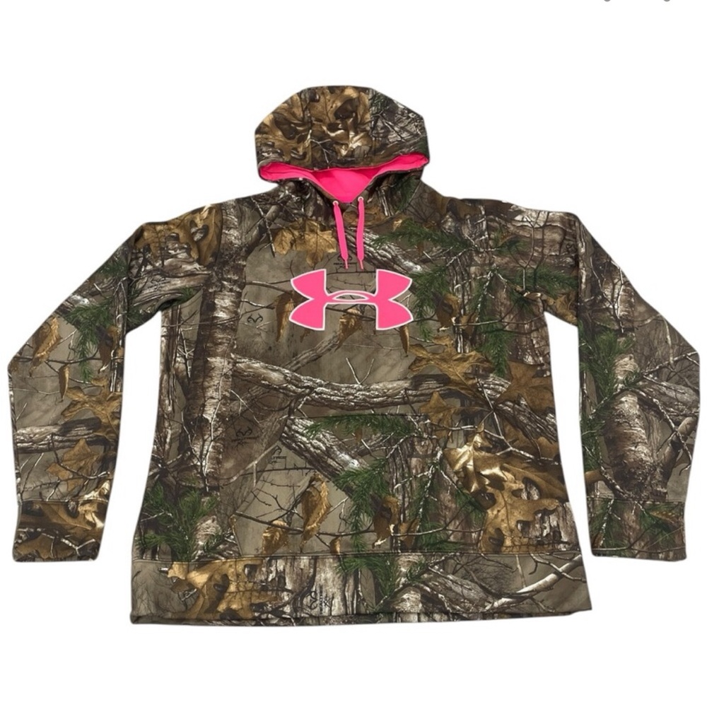 Size large Under Armour camouflage hoodie